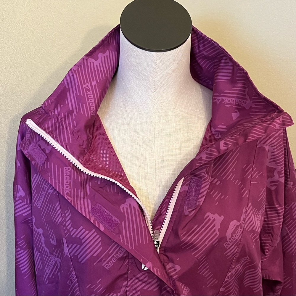 Reebok Windbreaker Track Jacket, Medium, Almost V… - image 4